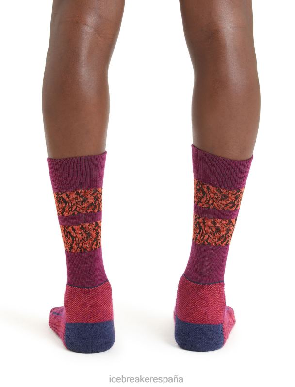 Icebreaker hombres Calcetines Merino Hike+ Light Crew Natural Summit 0V2J0288 accesorios ir baya/azul marino real