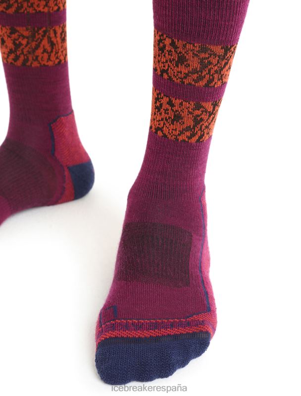 Icebreaker hombres Calcetines Merino Hike+ Light Crew Natural Summit 0V2J0288 accesorios ir baya/azul marino real