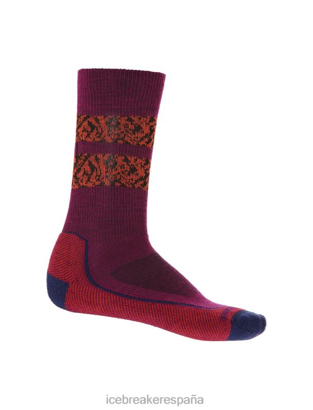 Icebreaker hombres Calcetines Merino Hike+ Light Crew Natural Summit 0V2J0288 accesorios ir baya/azul marino real