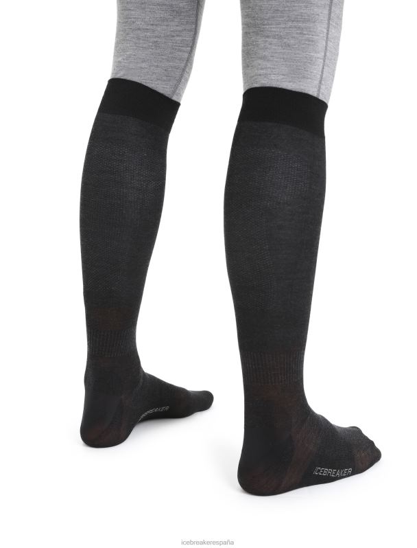 Icebreaker hombres Calcetines con forro de nieve merino sobre la pantorrilla. 0V2J0299 accesorios negro