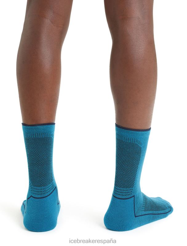 Icebreaker hombres calcetines cool-lite merino walk 3q 0V2J0270 accesorios geo azul