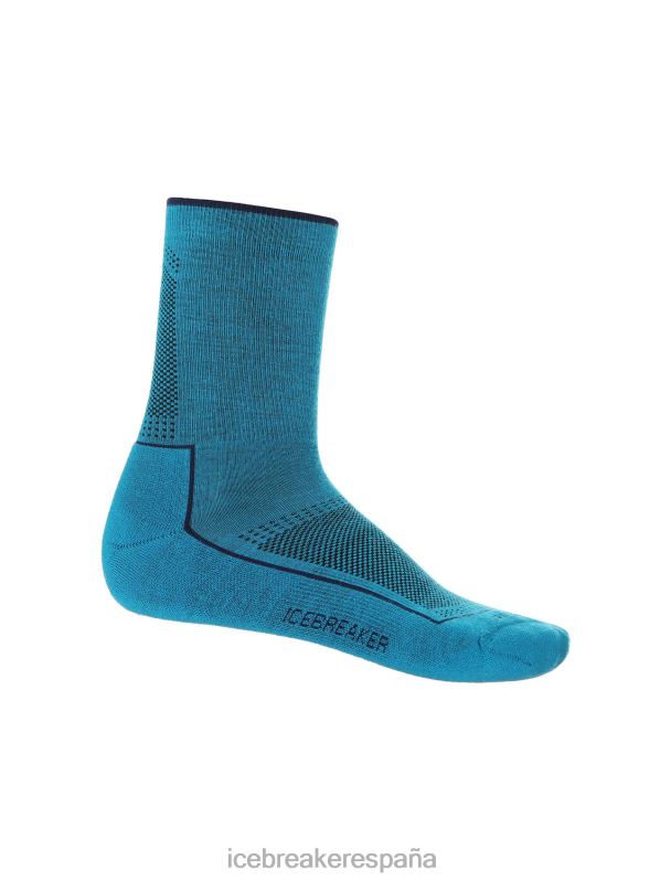 Icebreaker hombres calcetines cool-lite merino walk 3q 0V2J0270 accesorios geo azul