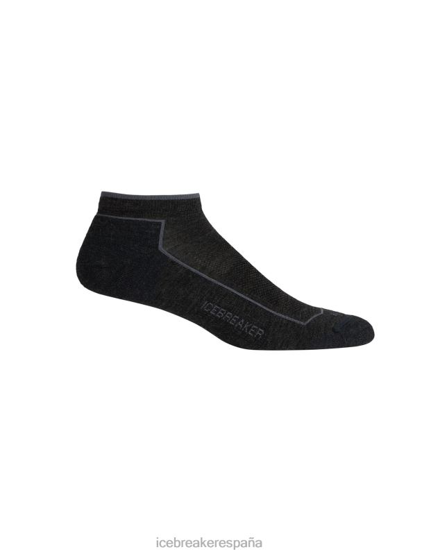 Icebreaker hombres calcetines de corte bajo cool-lite merino walk 0V2J0262 accesorios brezo azabache