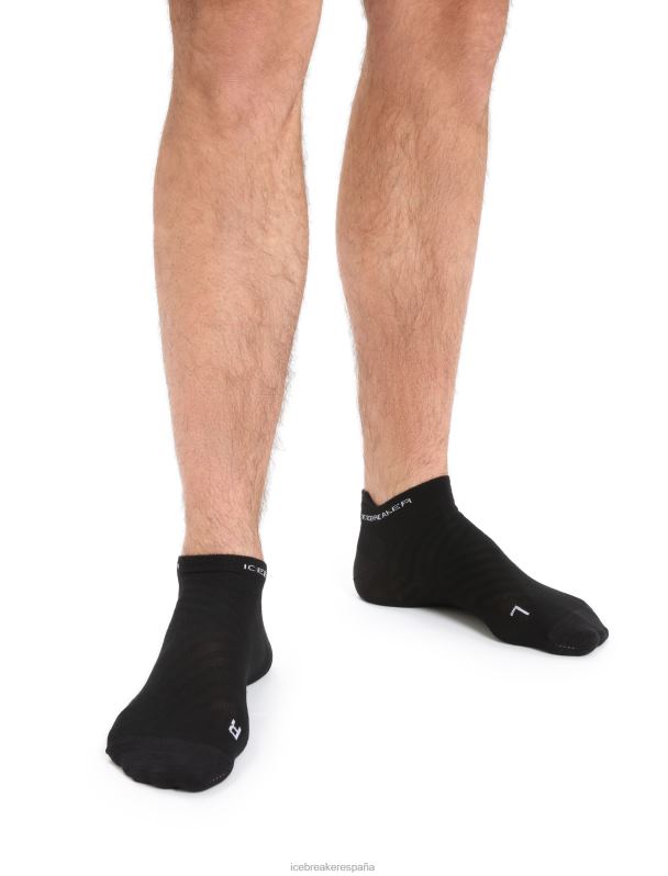 Icebreaker hombres calcetines merino run+ micro ultraligeros 0V2J0264 accesorios nieve negra