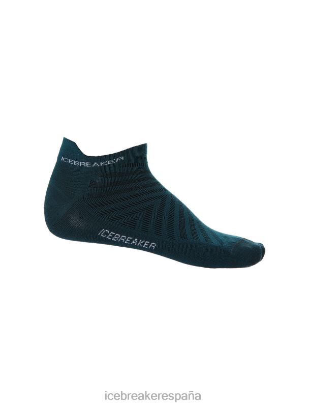 Icebreaker hombres calcetines merino run+ micro ultraligeros 0V2J0265 accesorios gloria verde/nieve