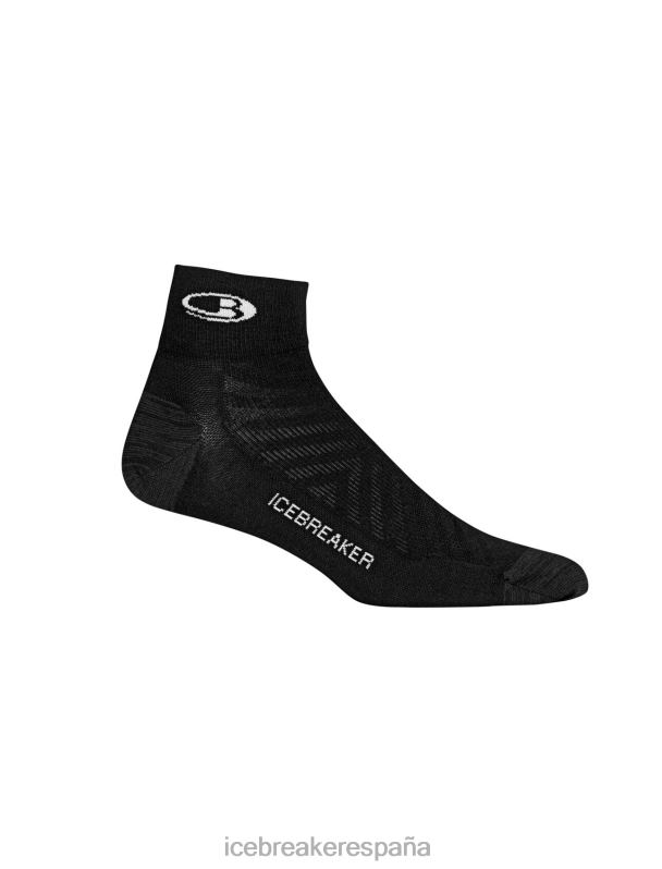Icebreaker hombres calcetines merino run+ mini ultraligeros 0V2J0276 accesorios nieve negra