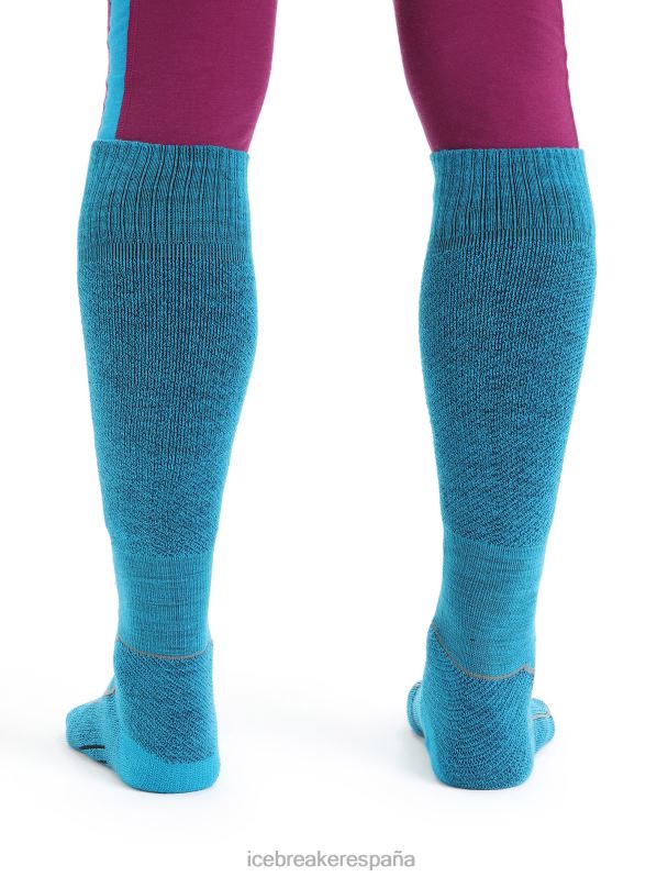 Icebreaker hombres calcetines merino ski+ ligeros hasta la pantorrilla 0V2J0298 accesorios azul geo/azul marino real