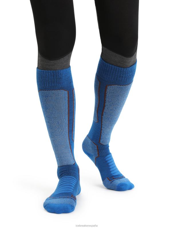 Icebreaker hombres calcetines merino ski+ medianos por encima de la pantorrilla 0V2J0459 accesorios lazurita/espresso