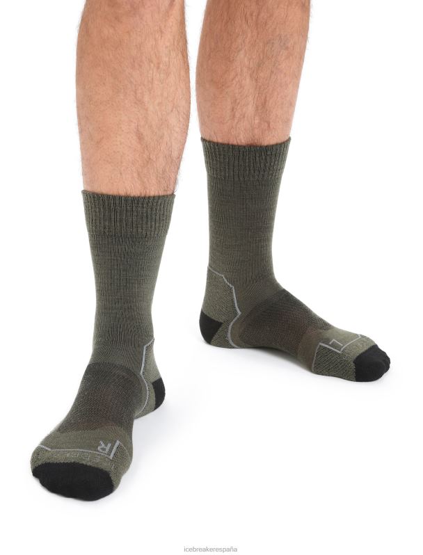 Icebreaker hombres calcetines merino walk+ ligeros 0V2J0273 accesorios loden/negro