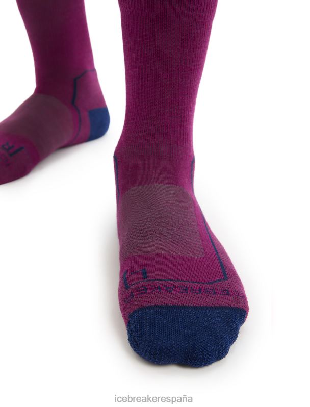 Icebreaker hombres calcetines merino walk+ ligeros 0V2J0275 accesorios ir baya/azul marino real