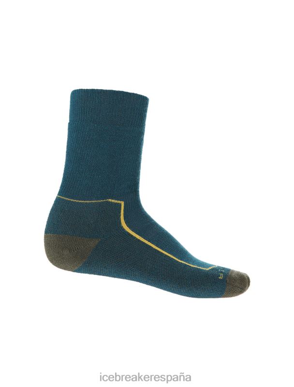 Icebreaker hombres calcetines merino walk+ medianos 0V2J0261 accesorios gloria verde/loden