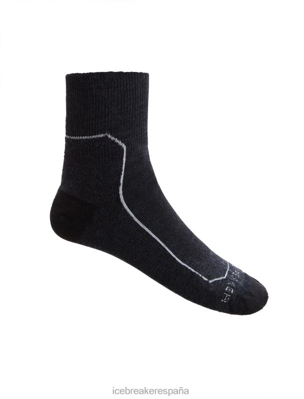 Icebreaker hombres calcetines merino walk+ mini ligeros 0V2J0257 accesorios brezo azabache