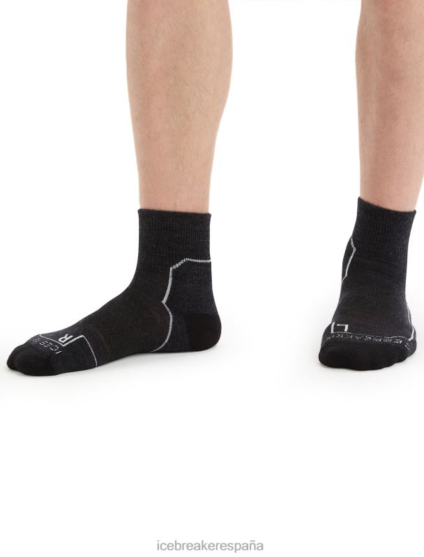 Icebreaker hombres calcetines merino walk+ mini ligeros 0V2J0257 accesorios brezo azabache