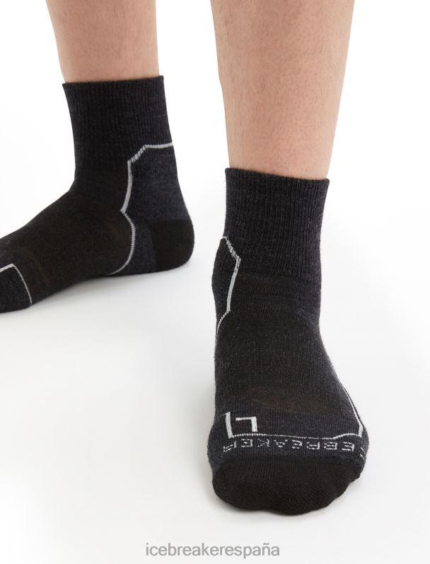 Icebreaker hombres calcetines merino walk+ mini ligeros 0V2J0257 accesorios brezo azabache