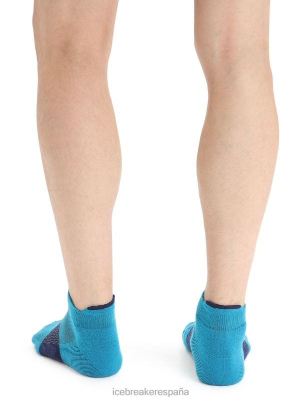 Icebreaker hombres calcetines micro ligeros multisport merino 0V2J0280 accesorios azul geo/azul marino real