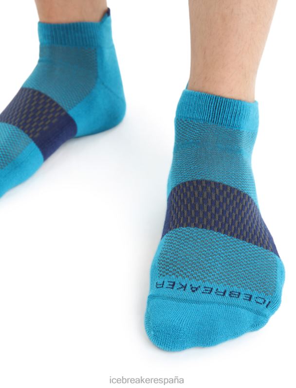 Icebreaker hombres calcetines micro ligeros multisport merino 0V2J0280 accesorios azul geo/azul marino real