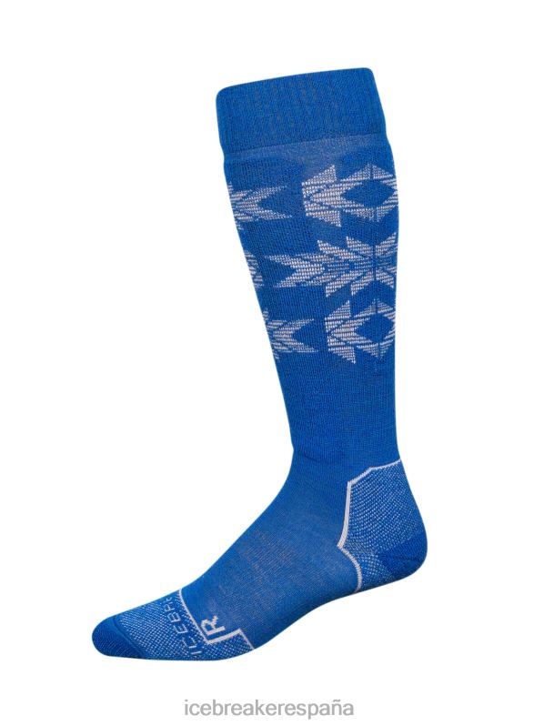 Icebreaker hombres merino ski+ calcetines ligeros por encima de la pantorrilla ski Heritage 0V2J0458 accesorios lazurita/nieve