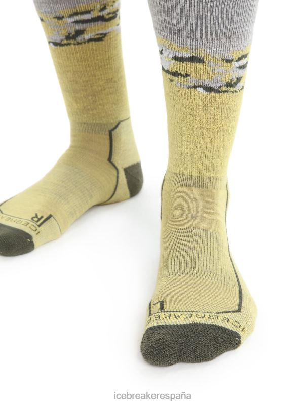Icebreaker hombres merino walk+ calcetines medianos sedimentarios 0V2J0286 accesorios verano/loden