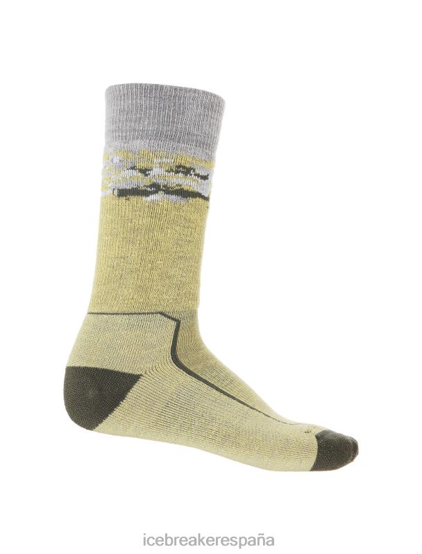 Icebreaker hombres merino walk+ calcetines medianos sedimentarios 0V2J0286 accesorios verano/loden