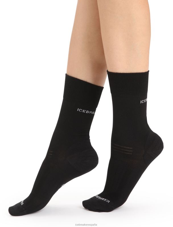 Icebreaker mujer calcetines con forro merino 0V2J0793 accesorios negro
