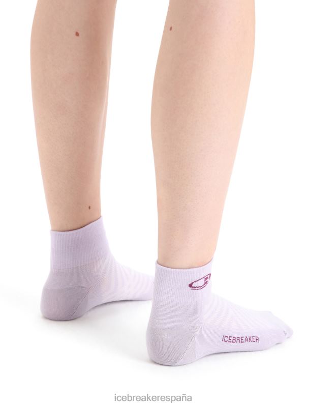 Icebreaker mujer calcetines merino run+ mini ultraligeros 0V2J0770 accesorios mirada morada/ir baya