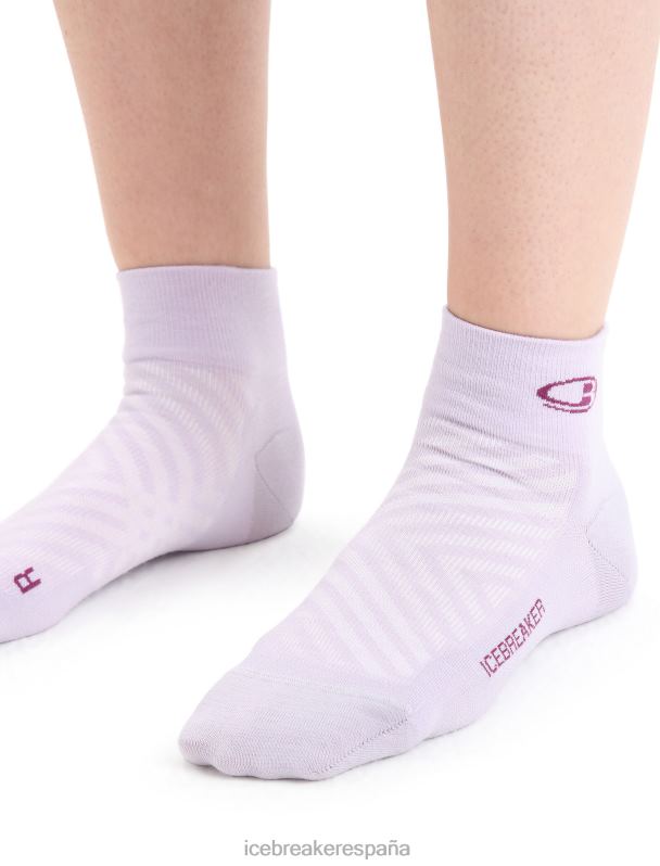 Icebreaker mujer calcetines merino run+ mini ultraligeros 0V2J0770 accesorios mirada morada/ir baya
