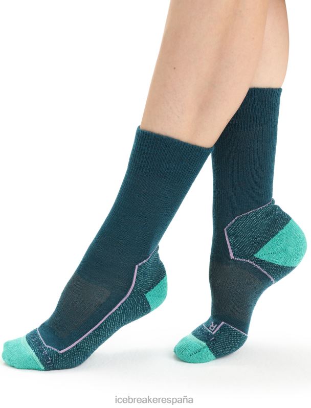 Icebreaker mujer calcetines merino walk+ ligeros 0V2J0783 accesorios gloria verde/fresco