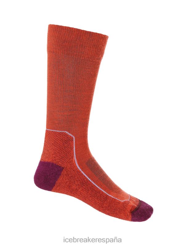 Icebreaker mujer calcetines merino walk+ ligeros 0V2J0784 accesorios vibrante tierra brezo/go berry