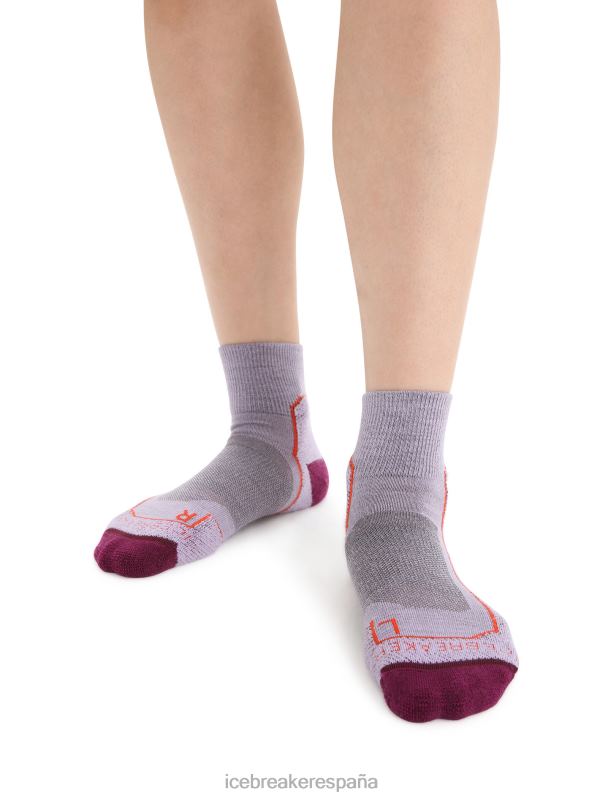 Icebreaker mujer calcetines merino walk+ mini ligeros 0V2J0756 accesorios mirada morada/ir baya
