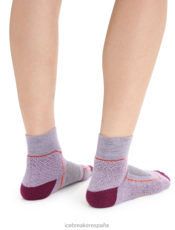 Icebreaker mujer calcetines merino walk+ mini ligeros 0V2J0756 accesorios mirada morada/ir baya
