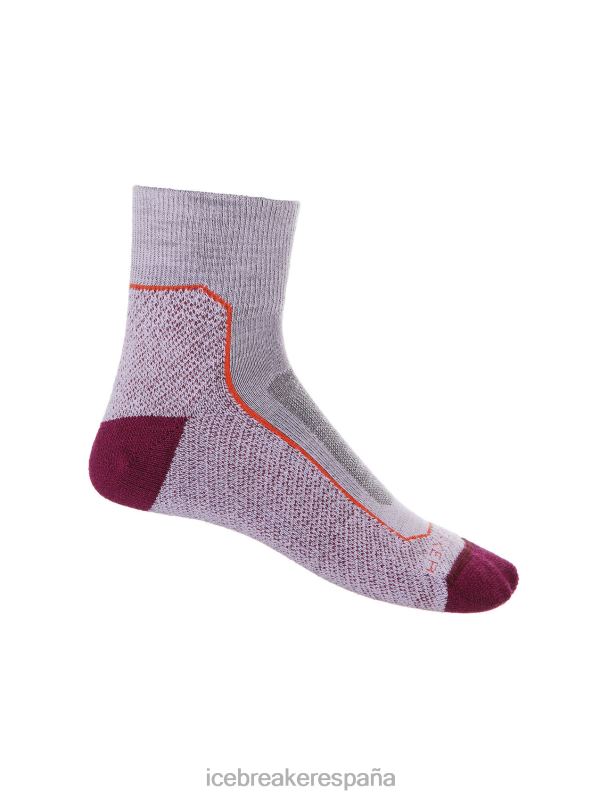 Icebreaker mujer calcetines merino walk+ mini ligeros 0V2J0756 accesorios mirada morada/ir baya