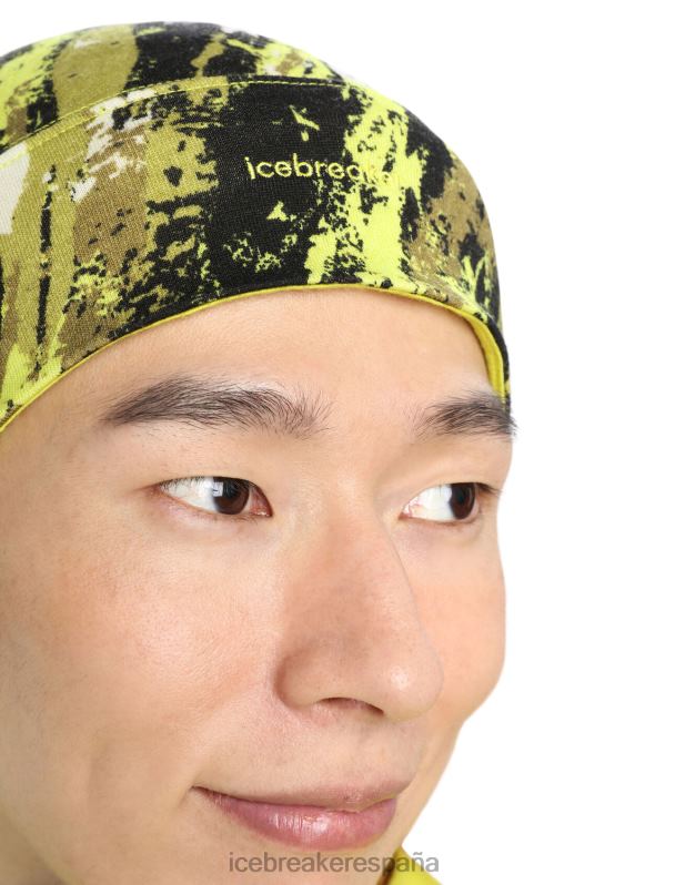 Icebreaker hombres gorro cuántico merino sedimentario 0V2J0464 ropa negro/brillo