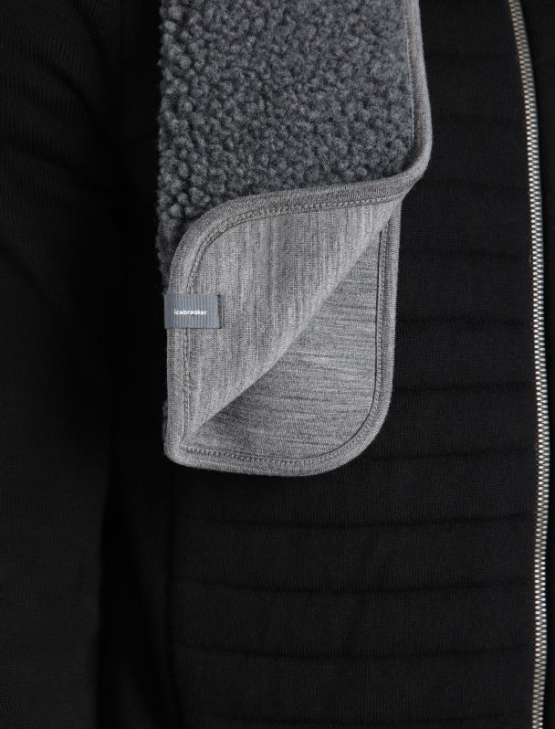 Icebreaker unisexo bufanda de pelo alto de merino realfleece 0V2J0338 accesorios brezo de piedra arenisca