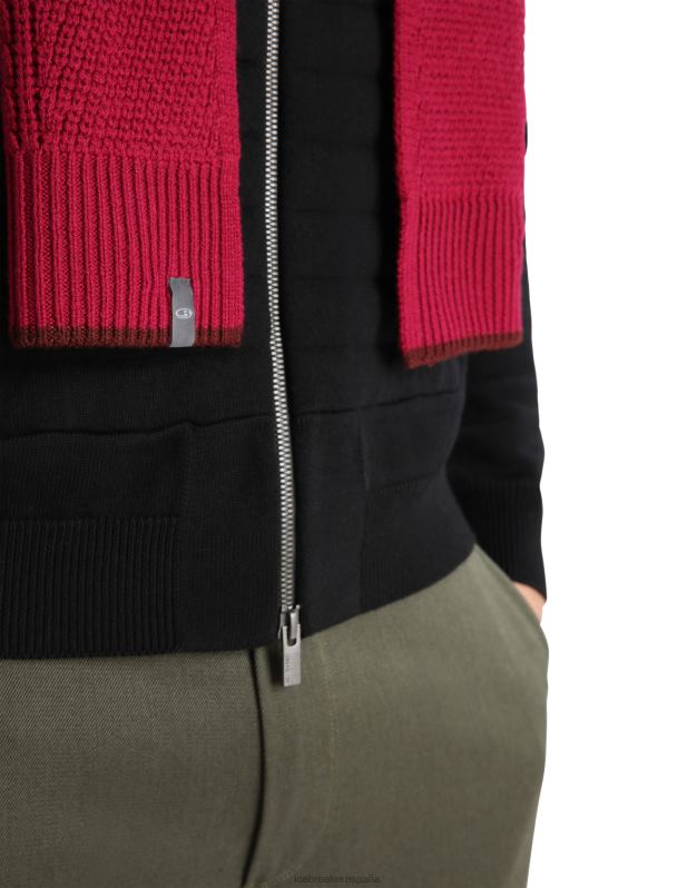 Icebreaker unisexo bufanda merino waypoint 0V2J0465 accesorios cereza/expreso