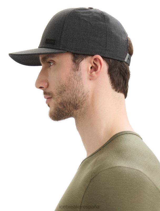 Icebreaker unisexo gorro cool-lite con parche de merino 0V2J0315 accesorios brezo azabache