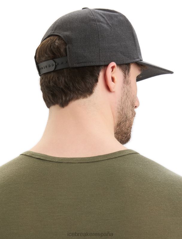 Icebreaker unisexo gorro cool-lite con parche de merino 0V2J0315 accesorios brezo azabache