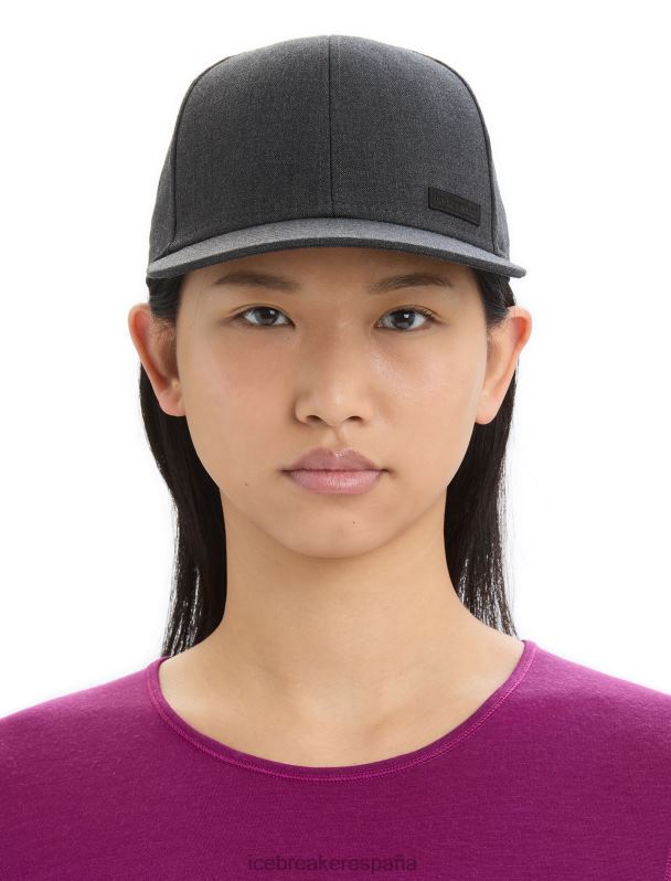 Icebreaker unisexo gorro cool-lite con parche de merino 0V2J0315 accesorios brezo azabache