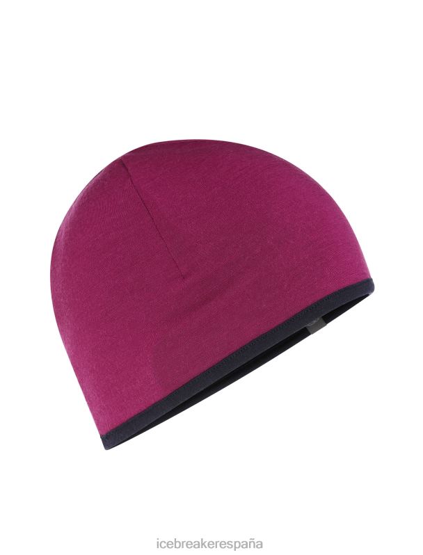 Icebreaker unisexo gorro de merino con bolsillo 0V2J0314 accesorios ir baya/azul marino medianoche