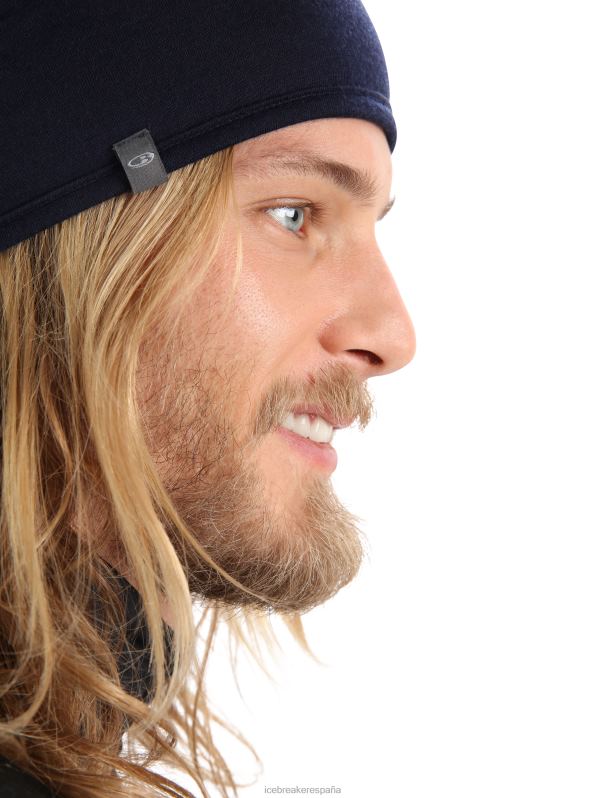 Icebreaker unisexo gorro de merino con bolsillo 0V2J0448 accesorios cereza/azul marino medianoche