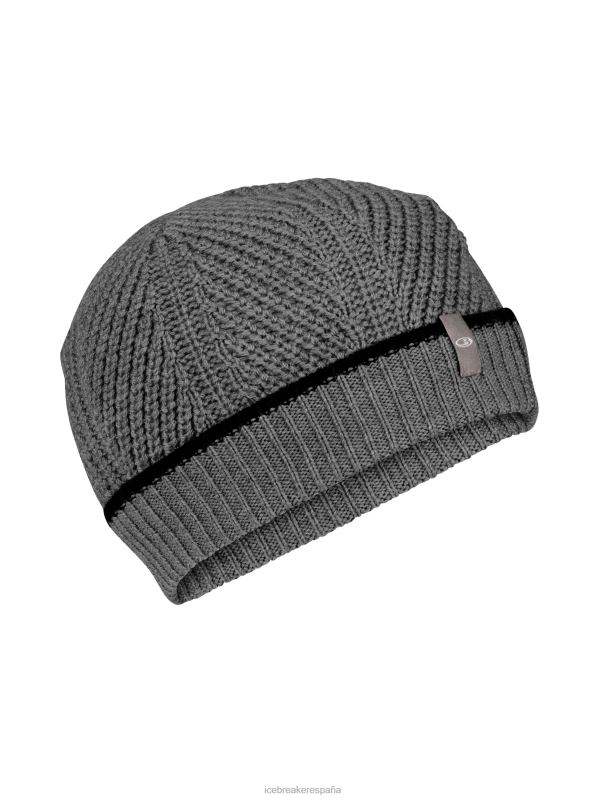 Icebreaker unisexo gorro de punto de merino 0V2J0329 accesorios piedra arenisca brezo/negro