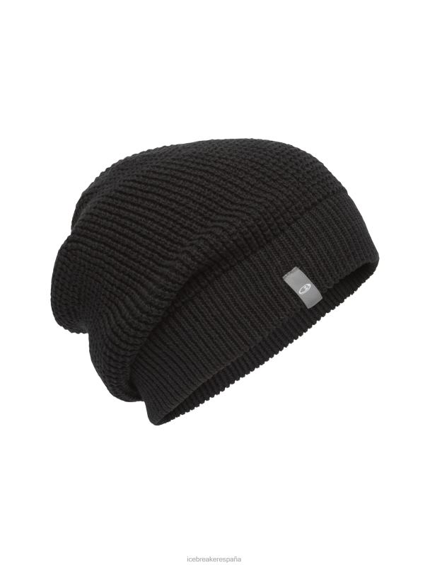 Icebreaker unisexo gorro holgado de merino feadan 0V2J0332 accesorios negro