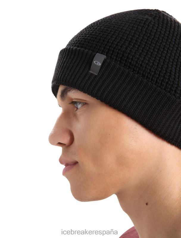 Icebreaker unisexo gorro holgado de merino feadan 0V2J0332 accesorios negro