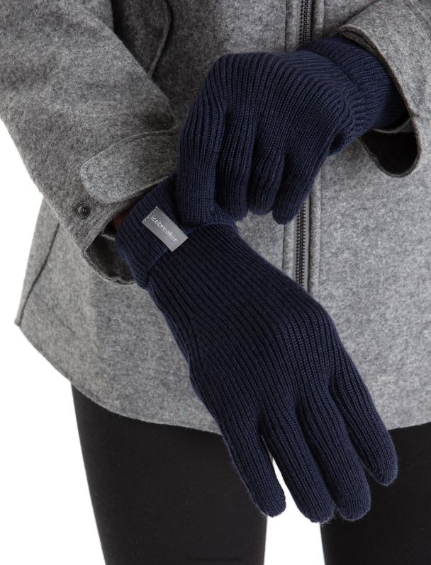 Icebreaker unisexo guantes merino rixdorf 0V2J0468 accesorios azul marino de medianoche