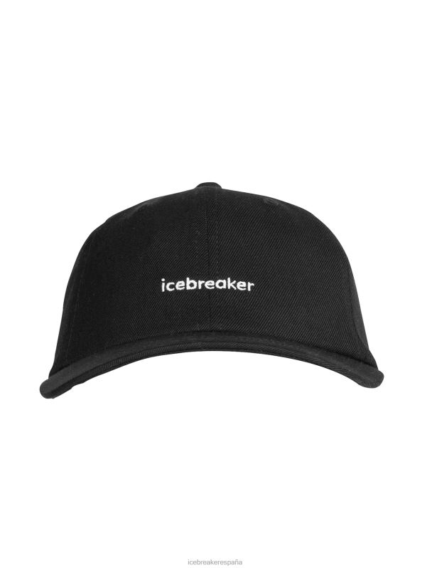 Icebreaker unisexo sombrero de merino de 6 paneles 0V2J0321 accesorios negro