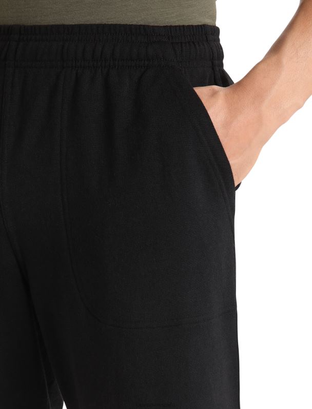 Icebreaker hombres pantalones cortos de merino 0V2J0245 ropa negro
