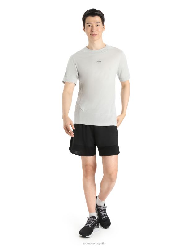 Icebreaker hombres shorts de punto de merino 0V2J0249 ropa negro