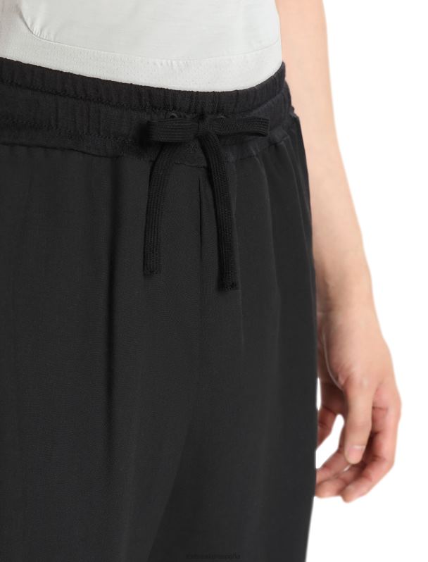 Icebreaker hombres shorts de punto de merino 0V2J0249 ropa negro