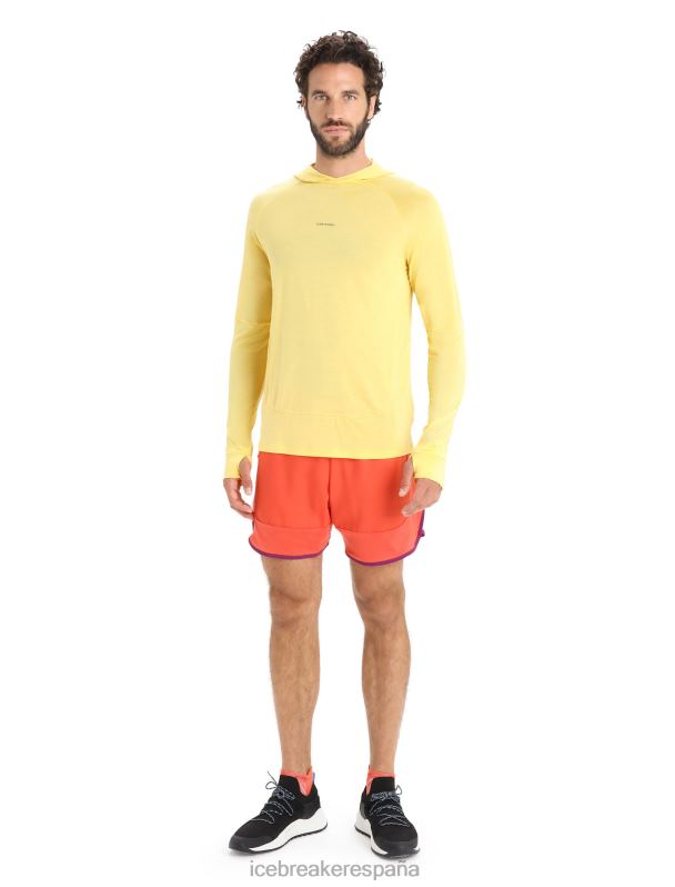 Icebreaker hombres shorts de punto de merino 0V2J0250 ropa vibrante tierra brezo/go berry