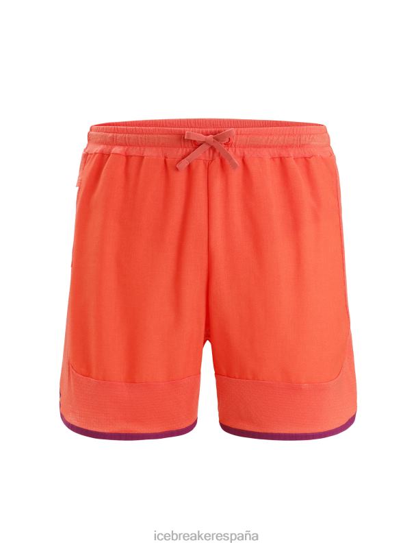 Icebreaker hombres shorts de punto de merino 0V2J0250 ropa vibrante tierra brezo/go berry
