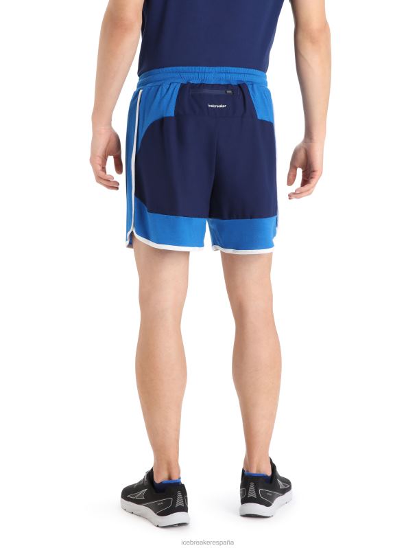 Icebreaker hombres shorts de punto de merino 0V2J0399 ropa azul marino real/lazurita
